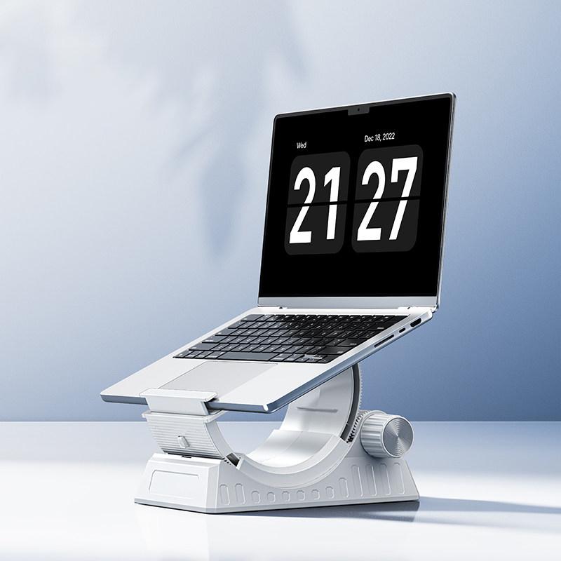 

Oatsbasf Desktop Tablet & Laptop Stand Riser 0-53° Angle Adjustment for Under 17.3 Device Office Same Screen Sharing Work білий