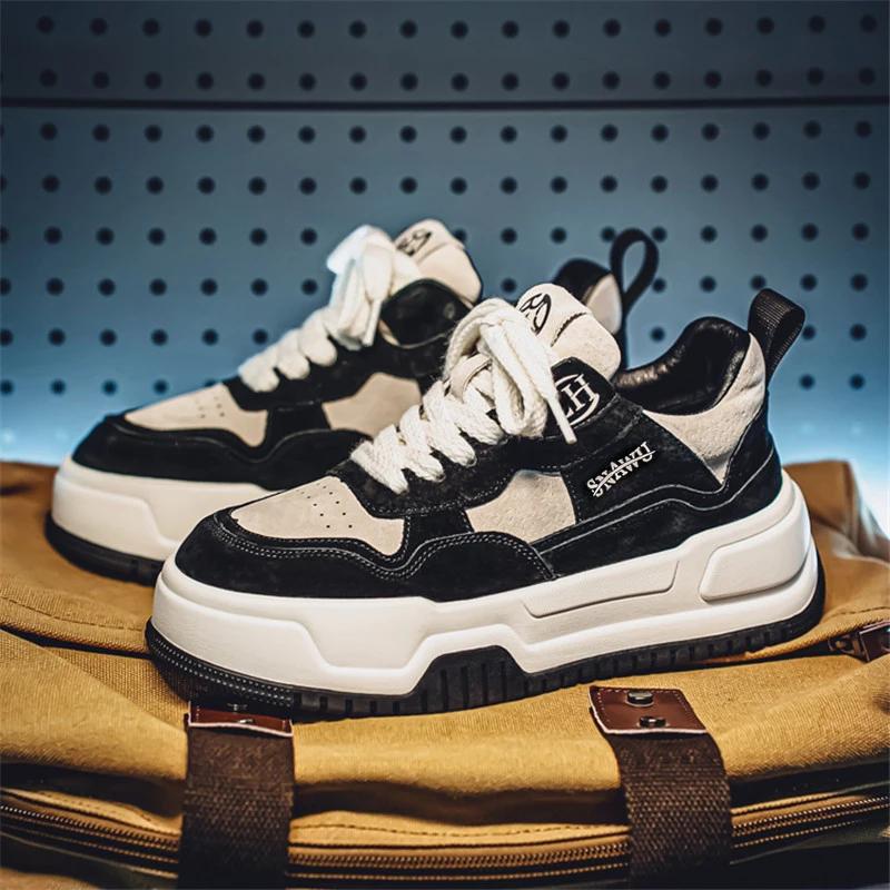 Scarpe da Ginnastica in Tela da Uomo Sneakers alla Moda Scarpe Piatte Comode Scarpe Sportive da Esterno da Uomo Traspiranti Scarpe Primavera Estate Sneaker Massicce