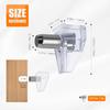 20PCS Clear 5mm Plastic Shelf Support Pegs - Locking Cabinet Shelf Pins for Kitchen, Bookshelf, Furniture - Heavy Duty, Easy Install, Replacement