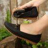 Fashion Plus Size 2025 Hot Sale Women's Bean Flats Outdoor Metal Decoration Soft Bottom Slip on Flats Breathable Casual Walking Shoes