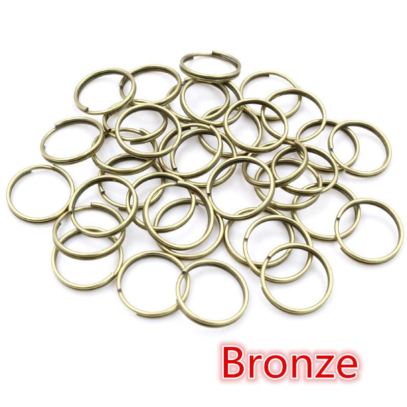50-200pcs 5 6 8 10 12 mm Open Jump Rings Double Loops Gold Silver Color Split Rings Connectors For Jewelry Making Supplies DIY
