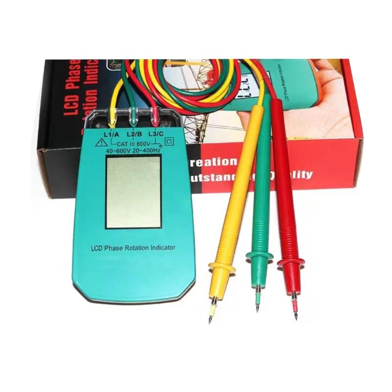 Three Phase Voltages Sequences Checkers 3 Phase Rotation Meter LED Indicator Detectors for Electrical Work
