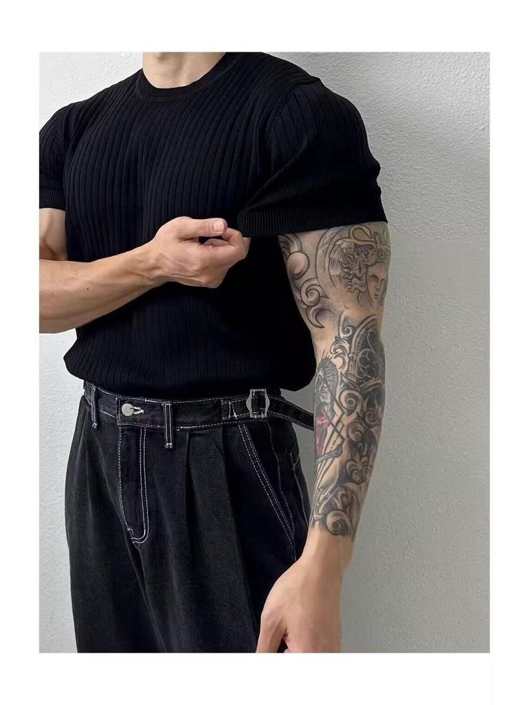 Men's European & American Fashion Breathable Short-Sleeve T-Shirt