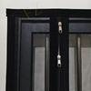 Latest double zipper side opening mosquito proof screen window for indoor use, customizable size, non porous self-adhesive