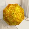 1pz Ombrello Pieghevole Automatico con Glitter Oro, Robusto Telaio in Ferro a 8 Stecche, Adatto per Viaggi, Uso Quotidiano, Compleanno, Regalo Decorativo m0104030