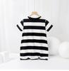 Summer Korean Style Striped Princess Dress for Girls - Short-Sleeved Fashion Skirt