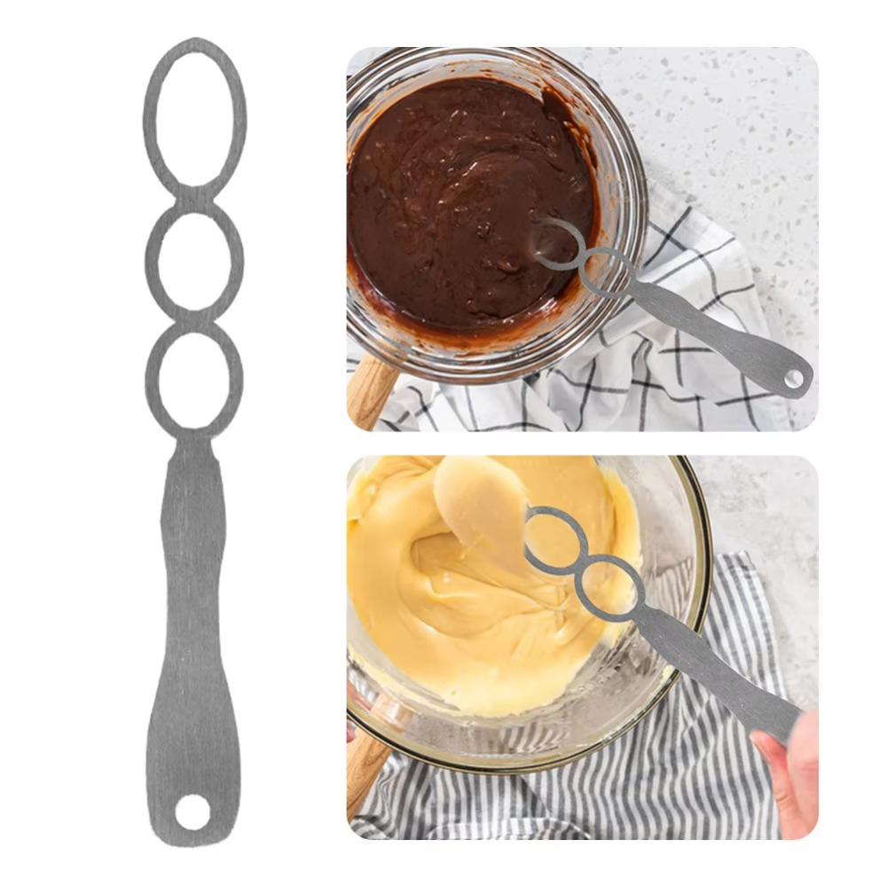 Kitchen Tool Stainless Steel Nut Butter Mixer Portable Rust-Free Butter Mixing Tool Household Egg Beater Baking