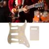 Electric Guitar Pickguard and Backplate Bronze Color Metal SSS Pick Guard Back Plate Set for 3 Singl