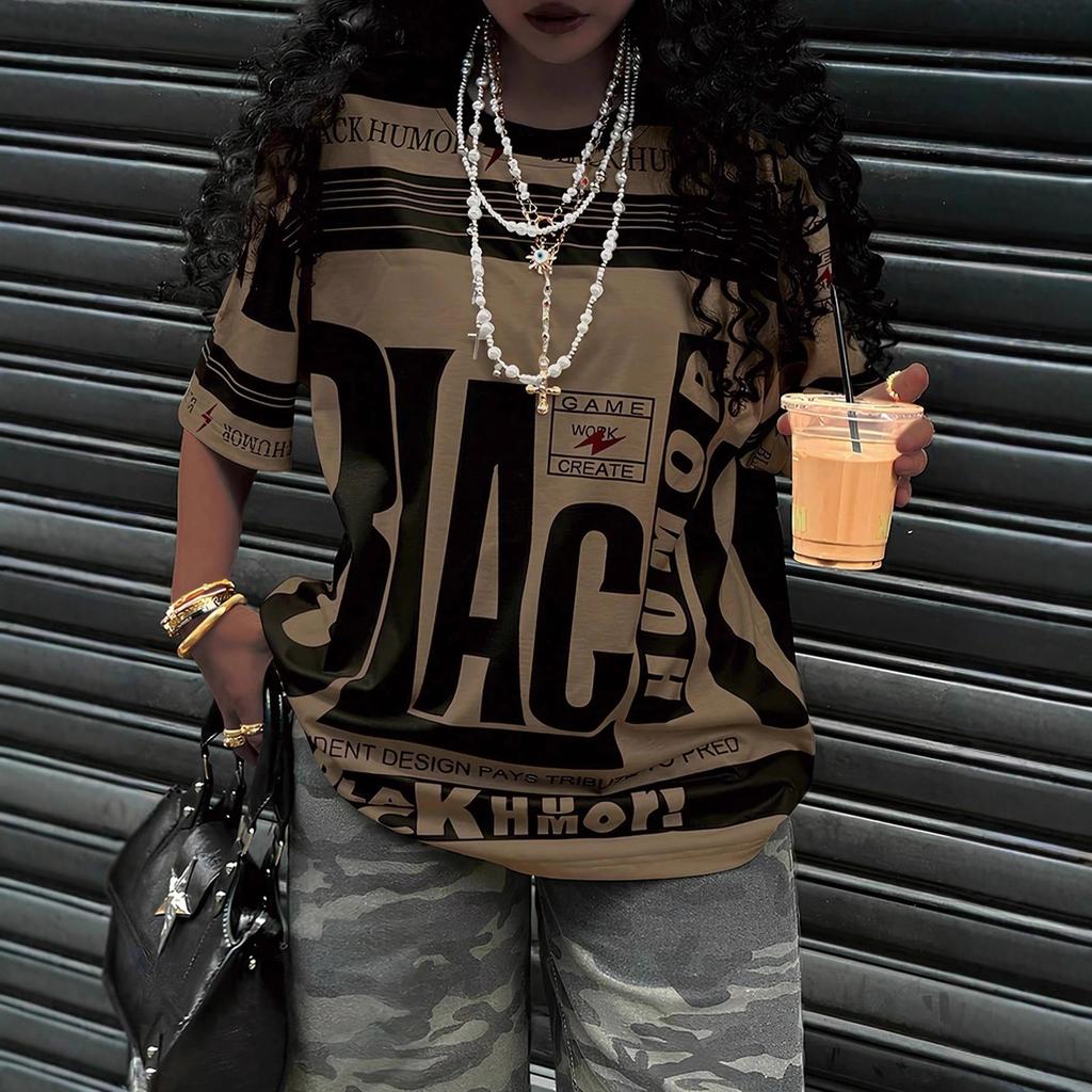 Women's Short Sleeve Graphic Print Casual T-Shirt in Multiple Colors