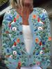 2026 foreign trade new 3D digital printing cardigan knitted jacket women's clothing early spring and autumn factory wholesale