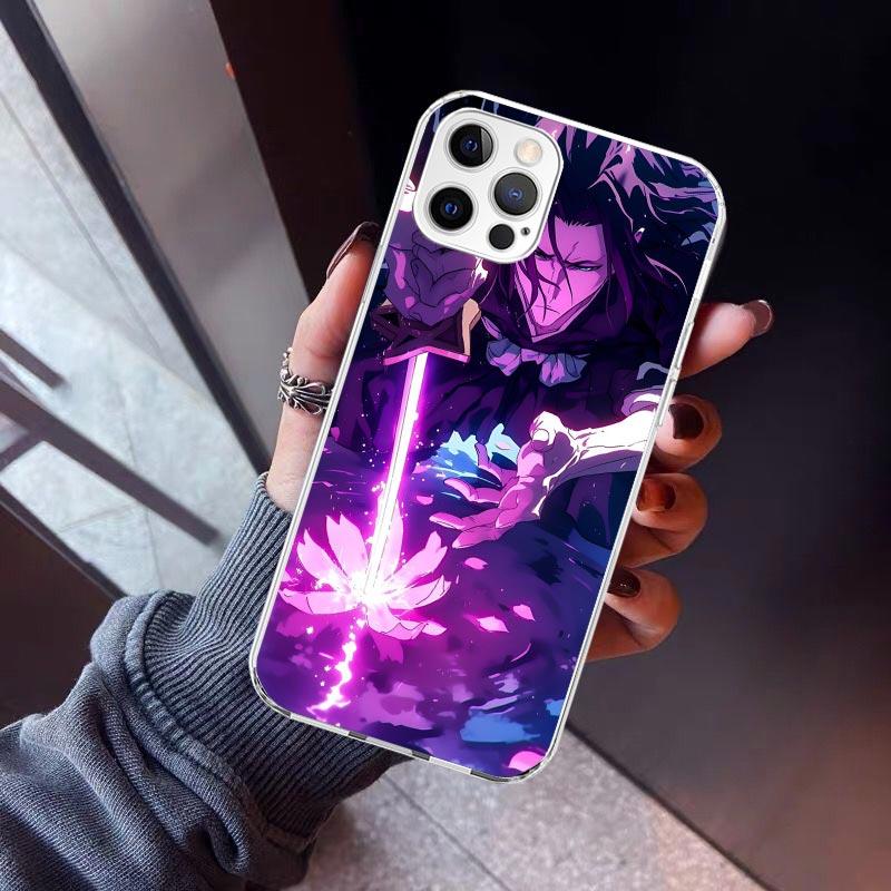 Bleach Kuchiki Byakuya Phone Case For iPhone 17 Air 11 13 Mini 14 15 Plus 16 12 Pro Max 16E SE 7 8 Pattern Soft TPU Back Cover