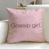 Classic TV Series Gossip Girls Cushion Cover Soft  EasyWash Pillow Case  Versatile for Couch Bed Travel and Office