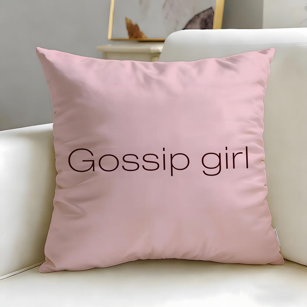 Classic TV Series Gossip Girls Cushion Cover Soft EasyWash Pillow Case Versatile for Couch Bed Travel and Office