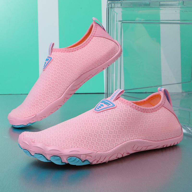 

Unisex Outdoor Beach Shoes Anti-slip Breathable Soft Bottom Barefoot Wading Shoes Summer Climbing Swimming Shoes 46 небо синє кольору