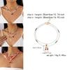Ensemble collier et ras-de-cou ras-de-cou à plusieurs rangs de perles, pendentif fraise d'été pour femme