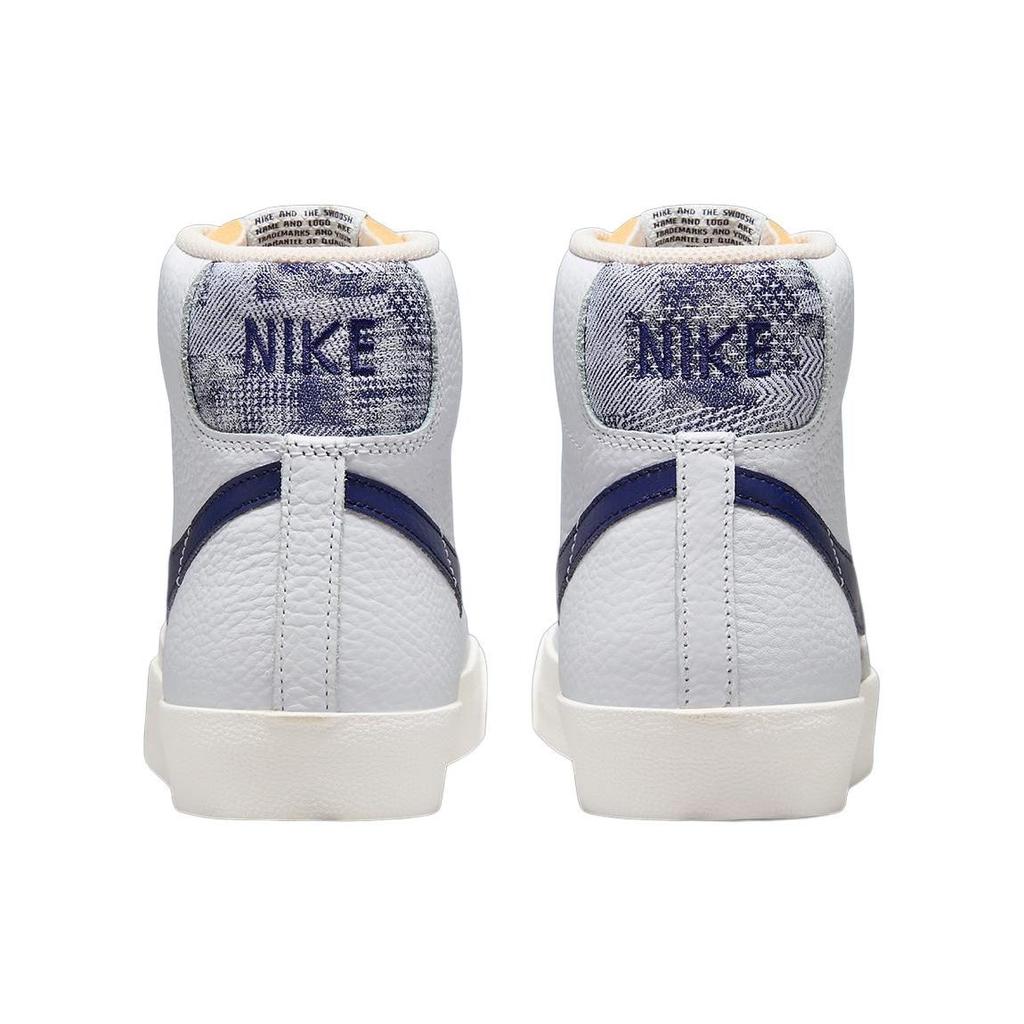 Nike Blazer Mid 77 Washed Denim Men Sneakers White Midnight-Navy Sail FN6877-100