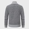2023 Men's Korean Style Knit Sweater Jacket with Stand-Up Collar