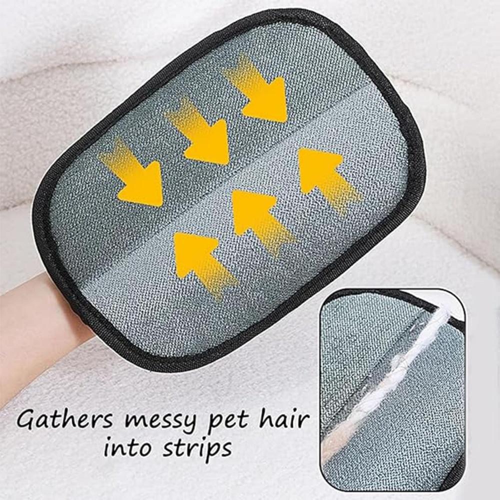 Pet Electrostatic Hair Removal Gloves Dog Cat Hair Removal Brush Gloves Hair Adhesive Gloves Carpet Clothing Hair Cleaning Brush
