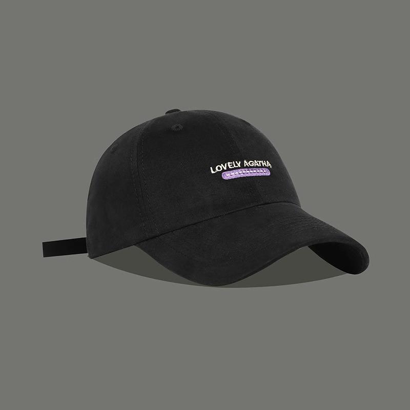 Baseball Cap Beige Hat Women's Summer Fashion Versatile Letter Cap Student Tide
