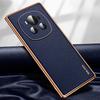 Suitable for Honor Magic6pro Mobile Phone Case Electroplating Honor Full-inclusive Anti-fall M5 Lychee Pattern Business Men and Women Leather Case