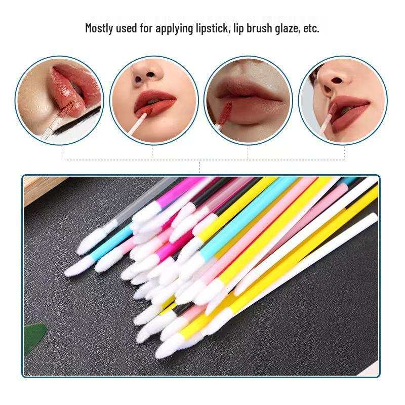Portable Disposable Lip Brush - Lipstick & Gloss Applicator Tool