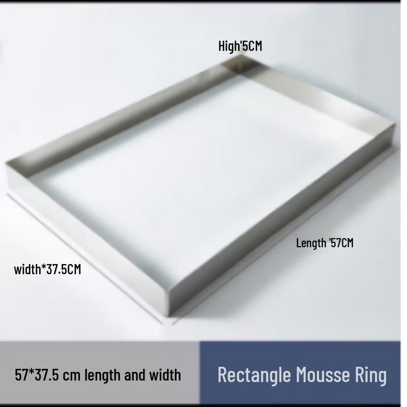 Rectangular 304 Stainless Steel Mousse Cake Ring