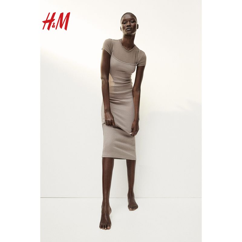 

HM Women Summer Dress Basic Sling Black Dress Jumpsuit Long dress 1229068