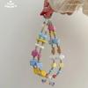 Cartoon Dachshund Phone Chain With Beaded Pvc Strap For Cute Mobile Accessories