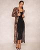 2025 Hot Seller: Sexy European & American Sequin Long See-through Cardigan Dress