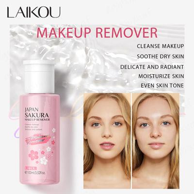 Sakura Makeup Remover Nourishing Face Moisturizing Cleansing Water Gentle Non Irritating Makeup Remover Liquid 100ml