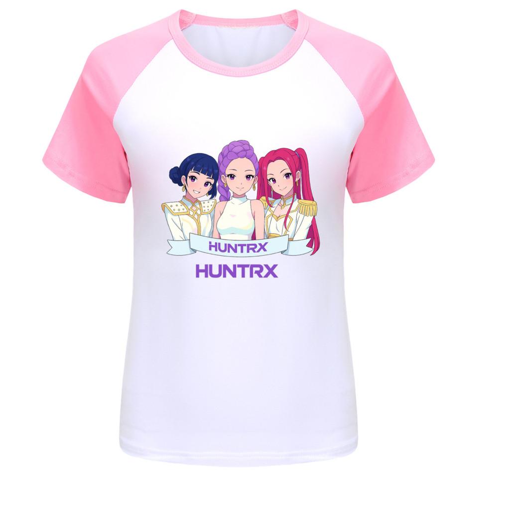 5026 Kids Girls Rumi Zoey Mira Print Raglan Short Sleeves T-Shirt