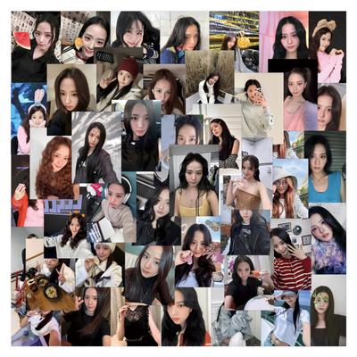 60 New Styles of Jin Jisoo Celebrity Graffiti Stickers Decorate Refrigerator Scooter DIY Personalized Stickers