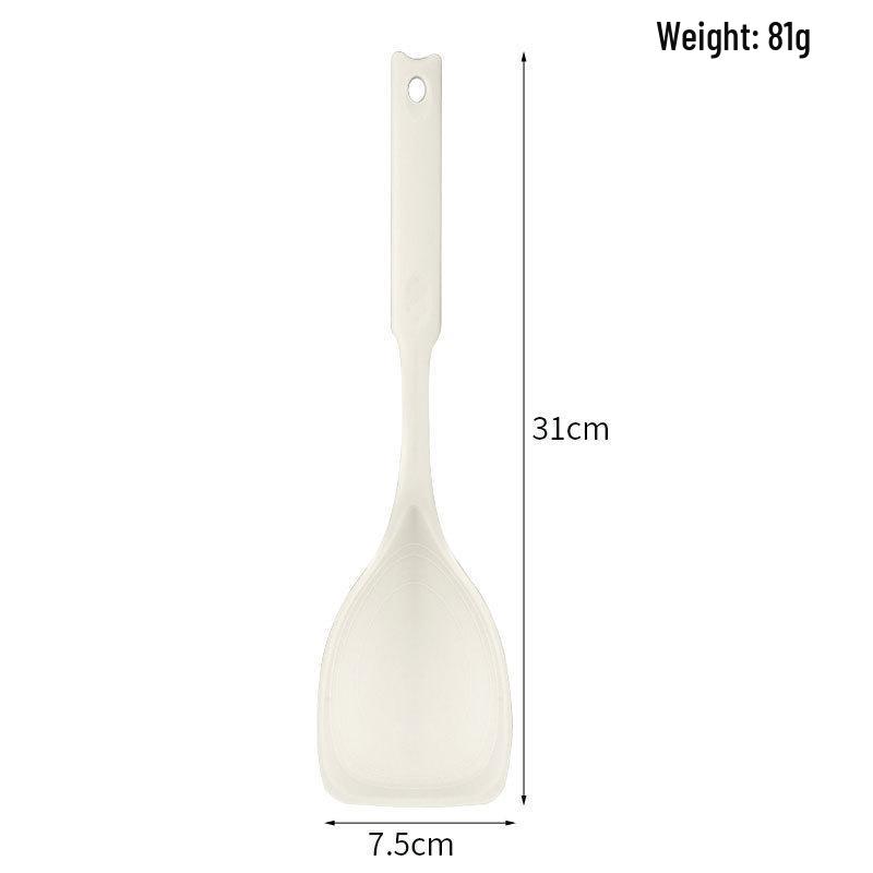 Multi-function Silicone Heat-Resistant Spatula Spoon: Non-stick Kitchenware for Cooking and Serving