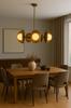 Modern Brass Globe Chandelier Handmade Ceiling Pendant Lighting