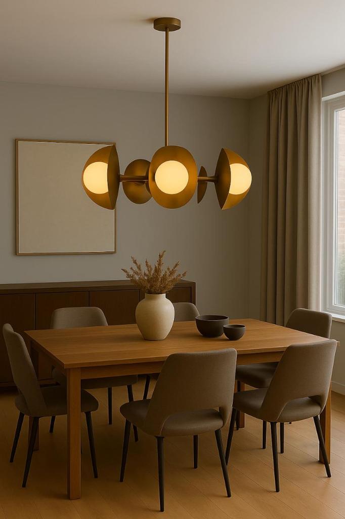 Modern Brass Globe Chandelier Handmade Ceiling Pendant Lighting