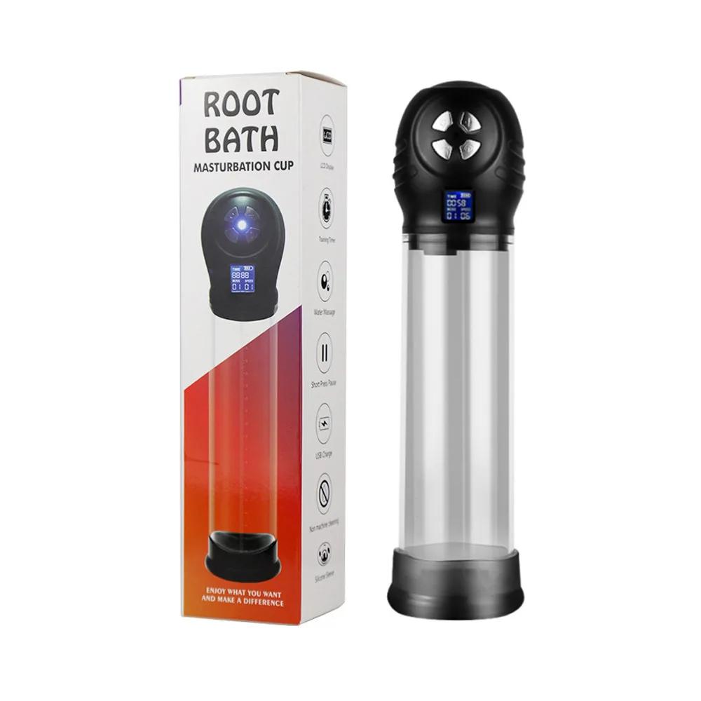 Male Penis Pump Vacuum Electri Pump for Men Automatic Penis Expander Enhancer Masturbator Penile Trainer Adult Sex Toys for Male