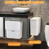 Kitchen Compost Bin 2.1 Gallon /3.2 Gallon Wall Mounted Trash Can with Lid Waste Basket Bin Bathroom Garbage Bin for Kitchen Countertop or Under Sink