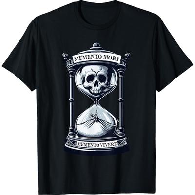 Memento Mori Memento Vivere Design Craniu Filosof Stoic Tricou