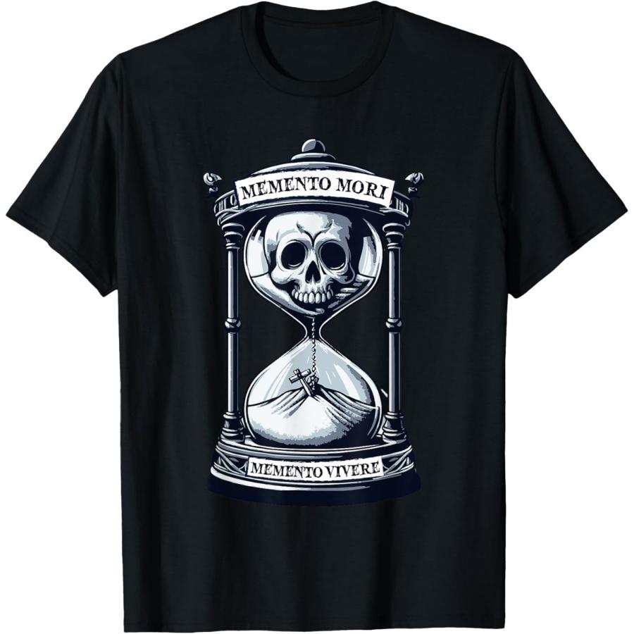 

Memento Mori Memento Vivere Skull Design Stoic Philosopher T-Shirt XXXXXL чёрный