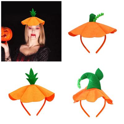 Halloween Pumpkin Hat Headband Styling Headpieces Funny Headwear Cartoon Style Festive Hair Accessory For Parties