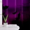 Halloween Horror Atmosphere Decorative Curtains Gothic Style Castle Pumpkin Cartoon Print Curtains Holiday Party Decorative 2PCS