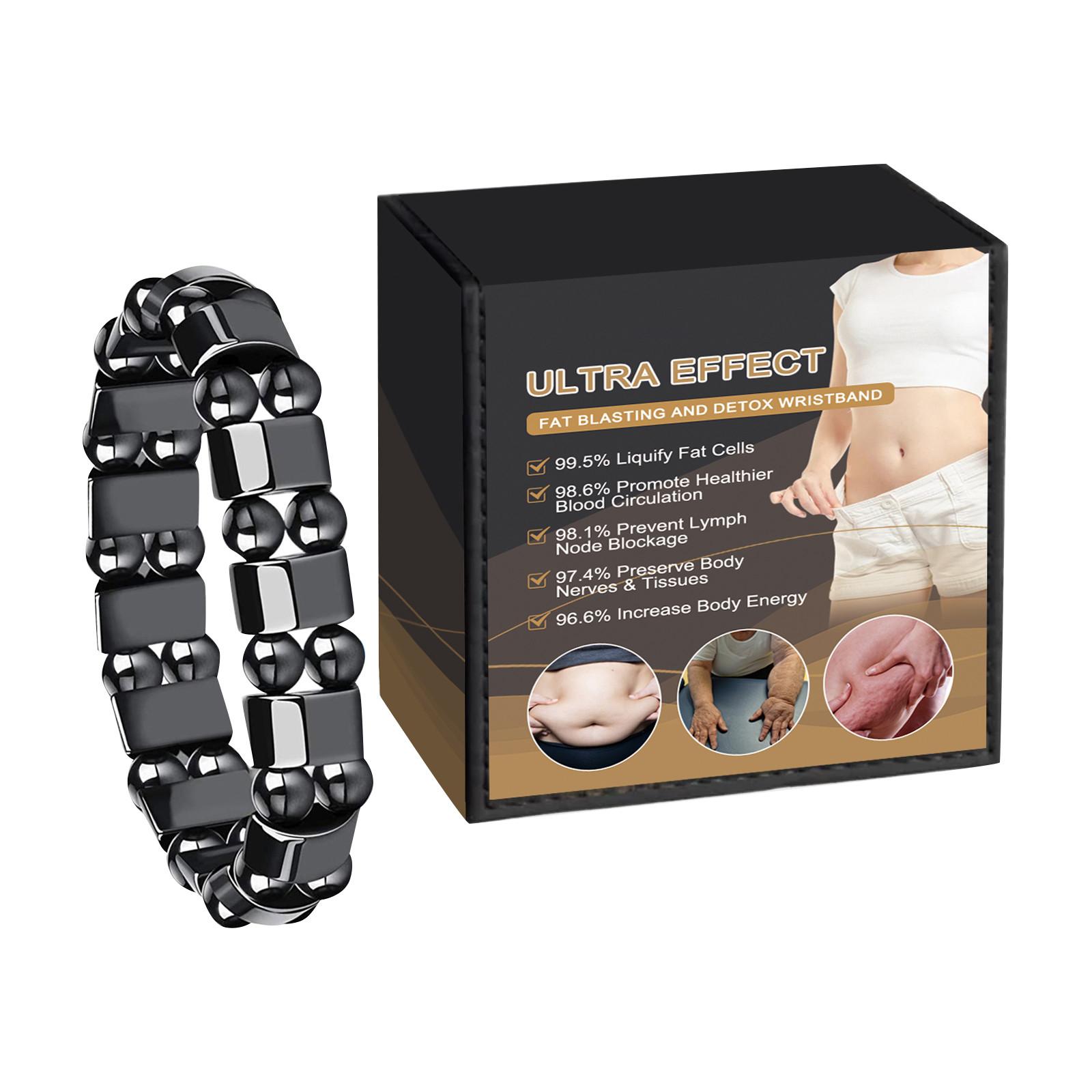 

Мужской браслет с двойным магнитом Магнитная энергия Коррекция фигуры Браслет для здоровья Ретро-мода чёрный