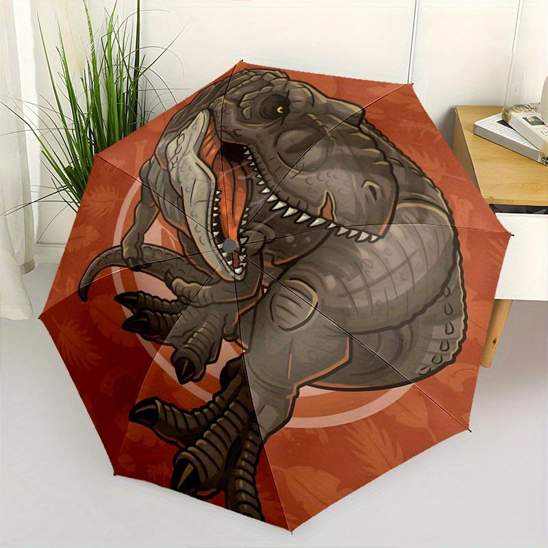 1pc Dinosaur Durable Cartoon Folding Umbrella,Compact Umbrella for Men and Women, Suitable for Travel or Daily Use.N033