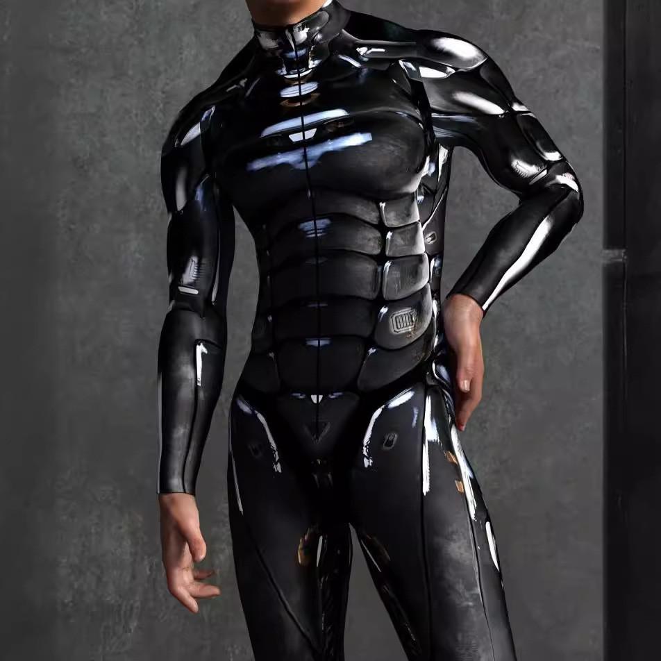 Halloweenský 3D digitálně potištěný body pro dospělé na cosplay a kostýmové párty