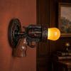 Vintage Wall Sconce Light, Resin Pistol Shaped Statue Night Light, Decorative Indoor Wall Mount Lamp for Bedroom Bedside Living Room Hallway,