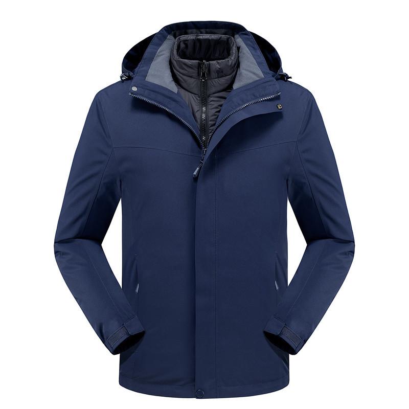 3-in-1 Down Jacket Men's White Duck Down Two-piece Women's Set Full Heat-sealed Outdoor Cold-proof Jacket