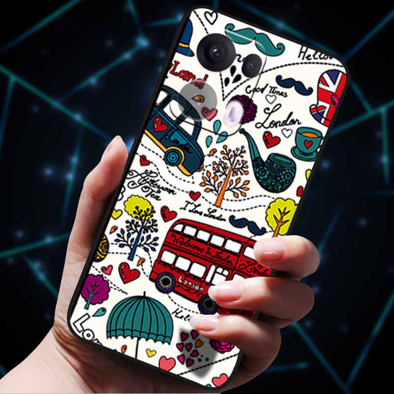 3D Flowers Emboss Fundas For OPPO Reno 13 Reno13 Pro 13F 5G Case Soft Silicone Phone Case for OPPO Reno13 Pro Back Cover Coque