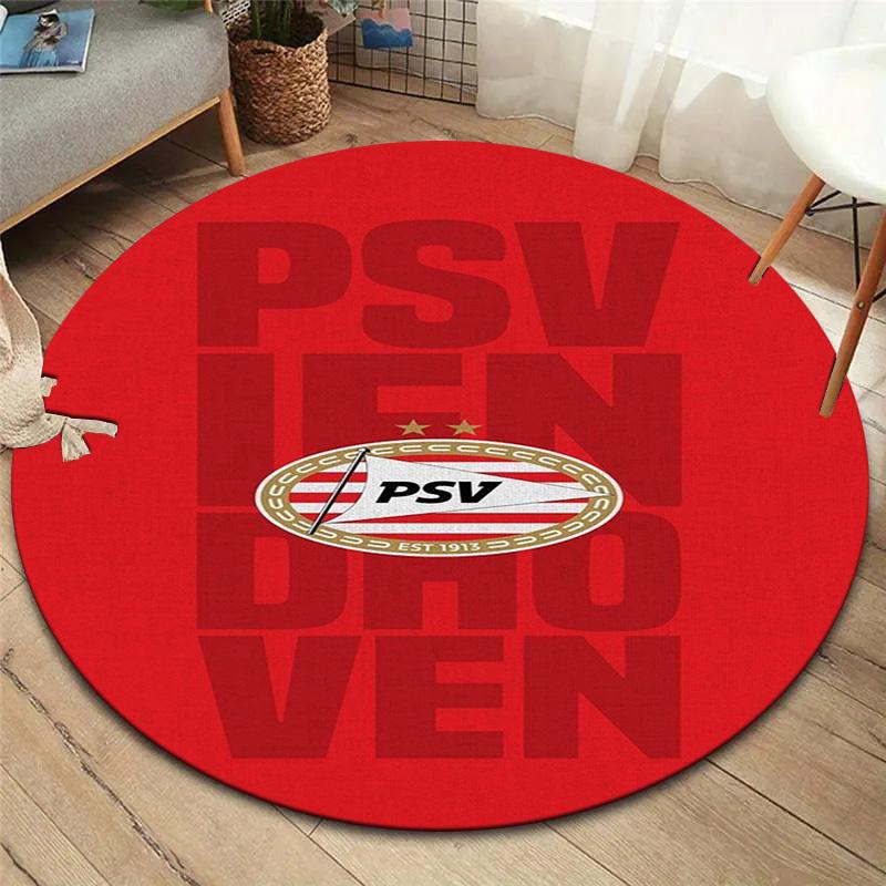 Philips Sport Vereniging Round Area Rug,Carpet Rug for Living Room Bedroom Sofa Playroom Decor,Non-slip Floor Mat