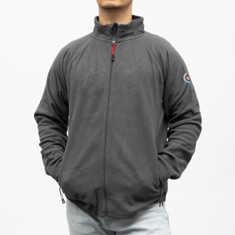 Polaire zippee black paul Homme PANAME BROTHERS