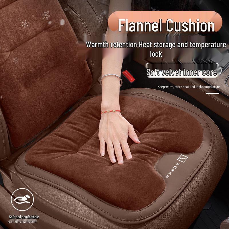 Winter Flannel Warm Seat Cushion for Zeekr 001/009/X/007 Car Models